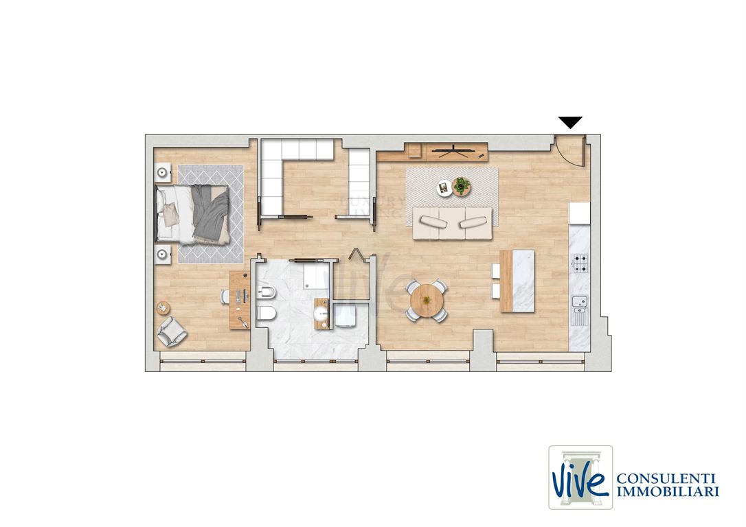 Immagine 3 di Appartamento in affitto  in Piazzale Biancamano a Milano