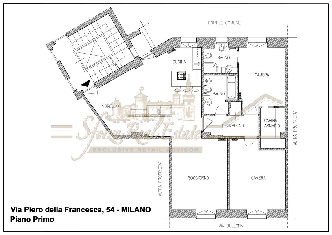 Immagine 3 di Appartamento in affitto  in Via Piero della Francesca a Milano