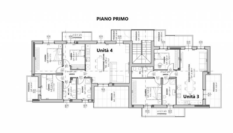 Immagine 6 di Casa quadrifamiliare in vendita  in Via Caduti di Nassyria a Mozzecane