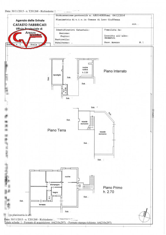 Immagine 27 di Casa quadrifamiliare in vendita  in via Roma a Loro Ciuffenna