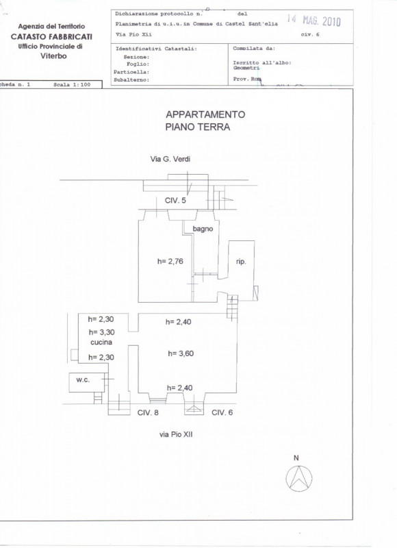 Immagine 17 di Appartamento in vendita  in Via Papa Pio XII a Castel Sant'elia