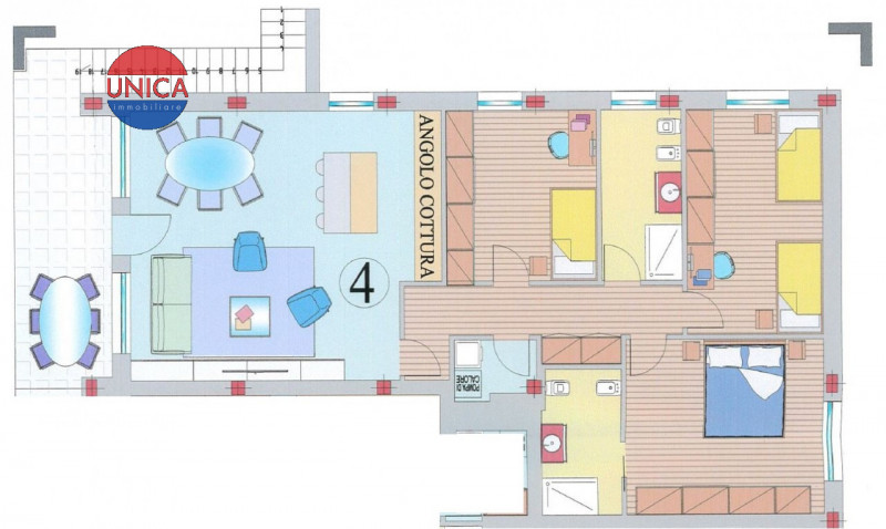 Immagine 4 di Appartamento in vendita  a Thiene