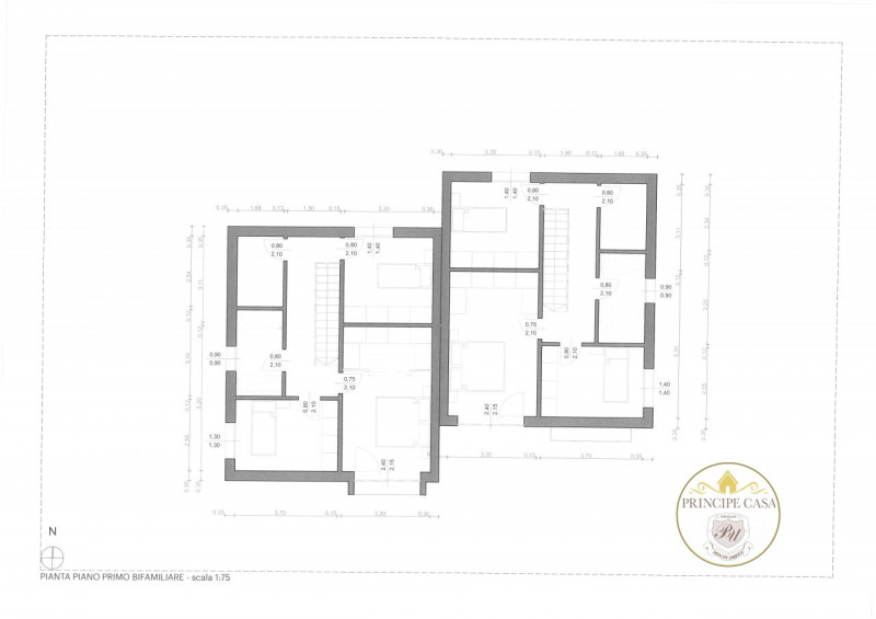 Immagine 10 di Casa bifamiliare in vendita  in Via principe umbero a Sant'elena