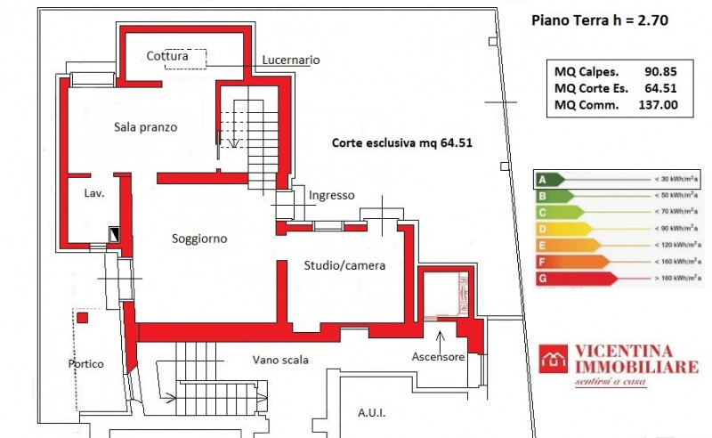Immagine 16 di Appartamento in vendita  in Via Legione antonini 24 a Vicenza