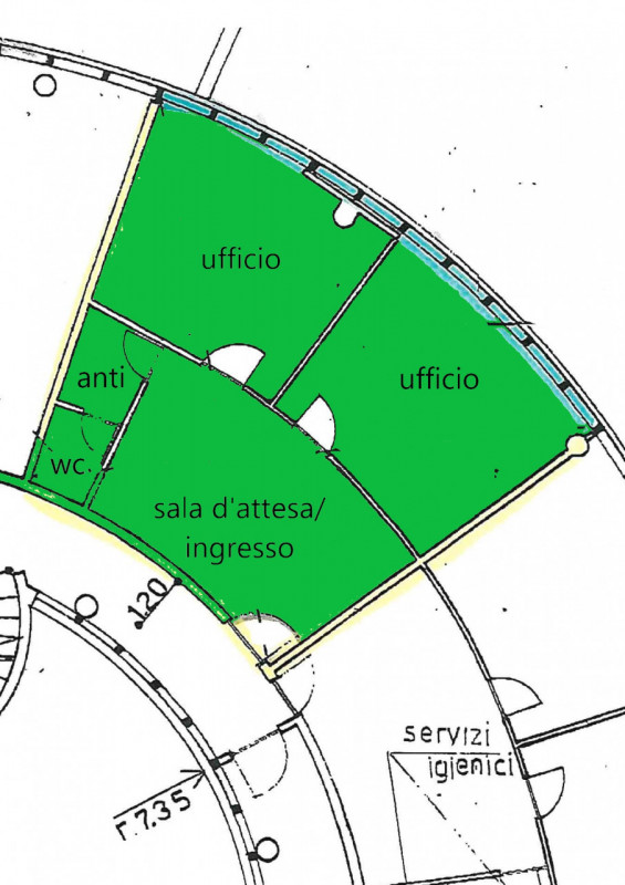 Immagine 5 di Ufficio in affitto  in via dei Pioppi a Vicenza