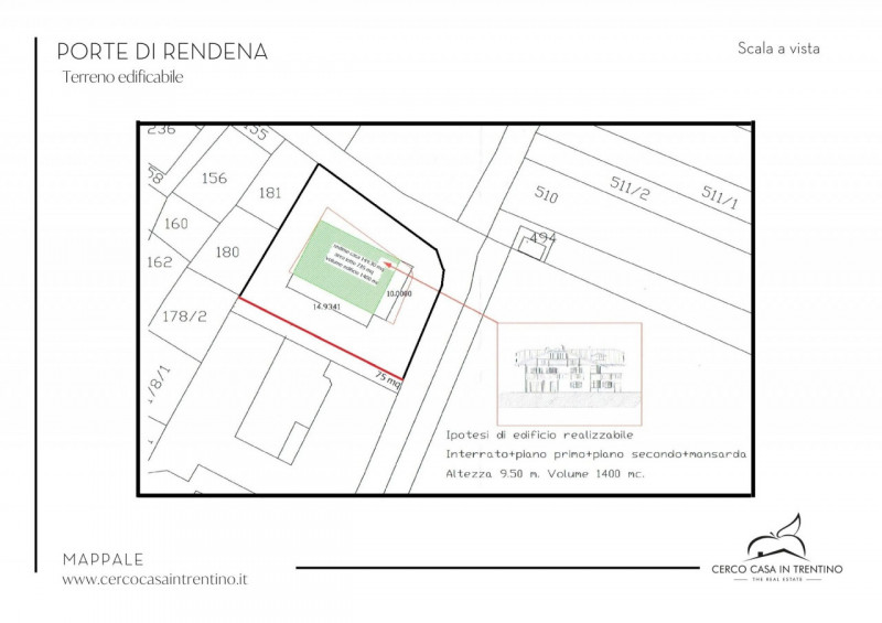 Immagine 6 di Terreno in vendita  in Via Mazzini a Porte Di Rendena