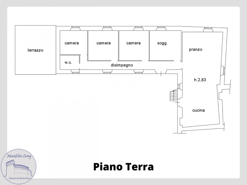 Immagine 37 di Rustico / casale in vendita  in Località Ca' Bacchio a Pietrarubbia