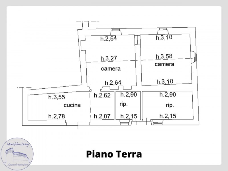 Immagine 40 di Rustico / casale in vendita  in Località Ca' Bacchio a Pietrarubbia