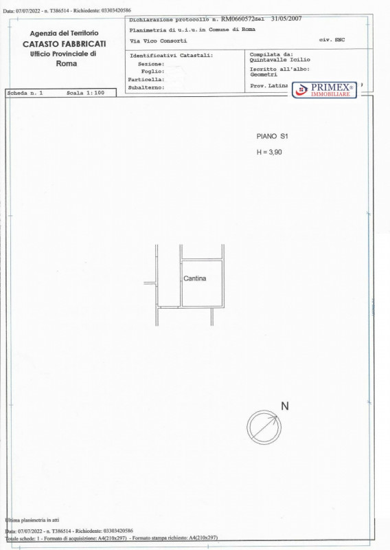 Immagine 7 di Cantina in vendita  in VIA PERICLE FAZZINI a Roma