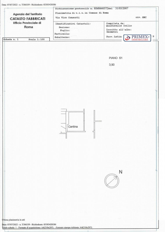 Immagine 8 di Cantina in vendita  in VIA PERICLE FAZZINI a Roma