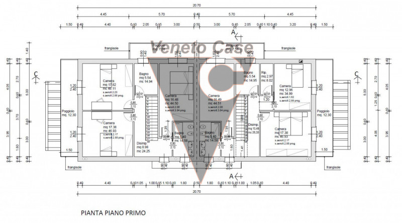 Immagine 5 di Casa bifamiliare in vendita  in Via Gorizia a Saonara