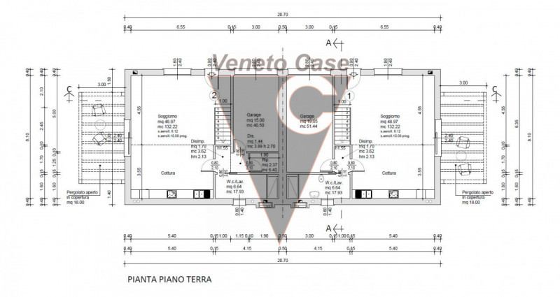 Immagine 6 di Casa bifamiliare in vendita  in Via Gorizia a Saonara