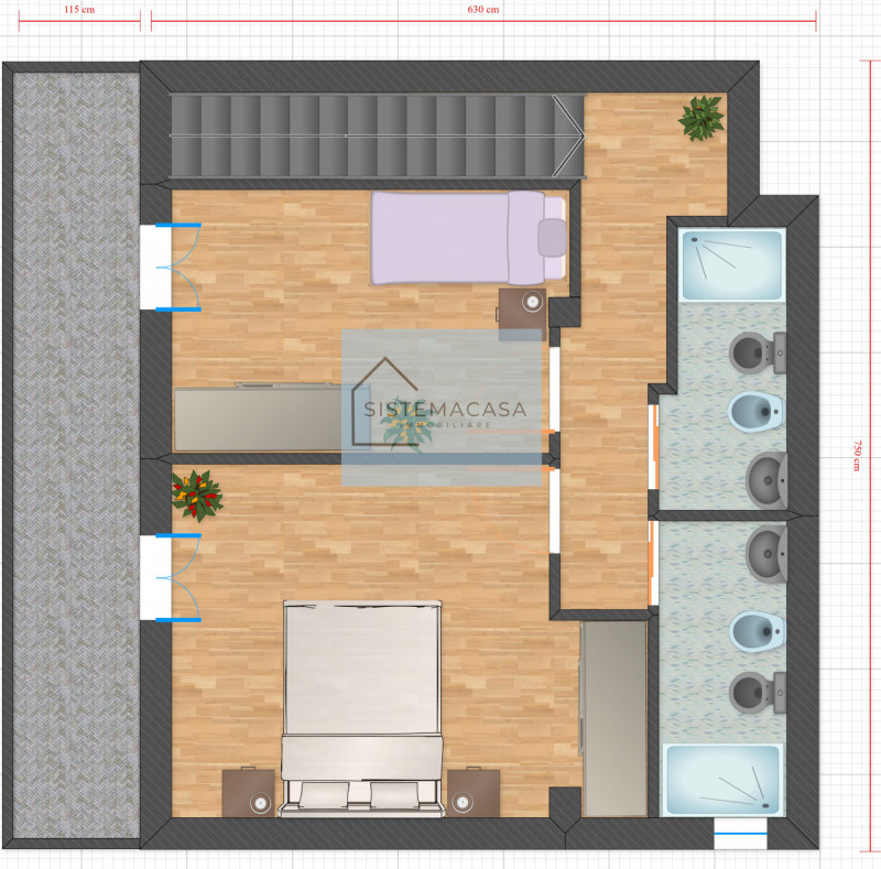 Immagine 8 di Villa in vendita  in Via Cerchia a Forli'