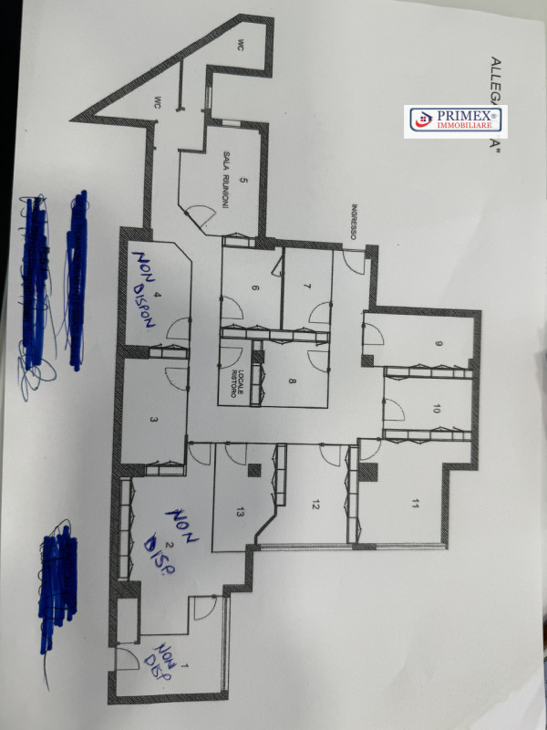 Immagine 38 di Ufficio in affitto  in via benedetto croce a Roma