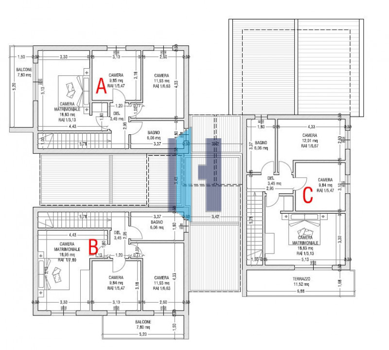 Immagine 33 di Casa trifamiliare in vendita  in via vittorio arici 85 a Brescia