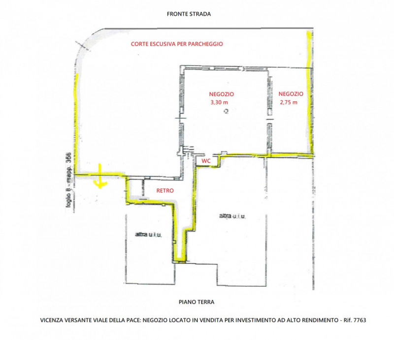 Immagine 8 di Negozio in vendita  in Viale della pace a Vicenza