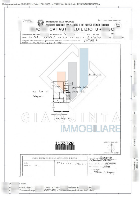 Immagine 17 di Appartamento in vendita  in via degli orti n.79 a Palagonia