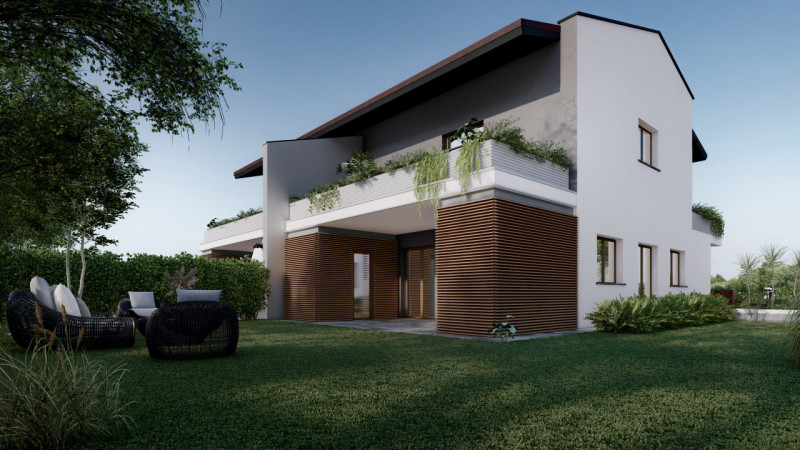 Immagine 2 di Casa bifamiliare in vendita  a Torrile