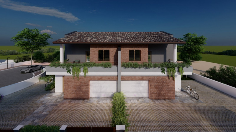 Immagine 9 di Casa bifamiliare in vendita  a Torrile