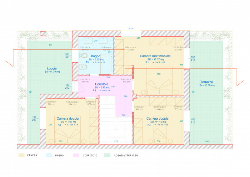 Immagine 13 di Casa bifamiliare in vendita  a Torrile