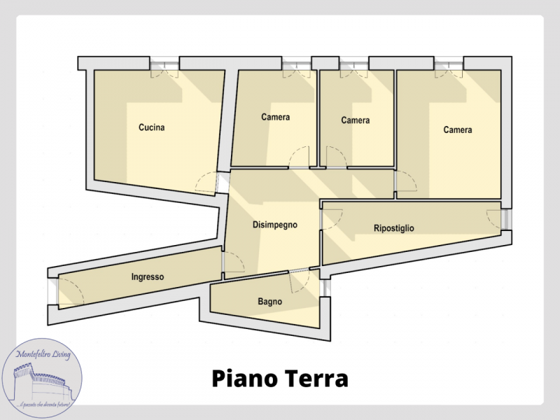 Immagine 12 di Appartamento in vendita  in San Donato in Taviglione a Sassocorvaro Auditore