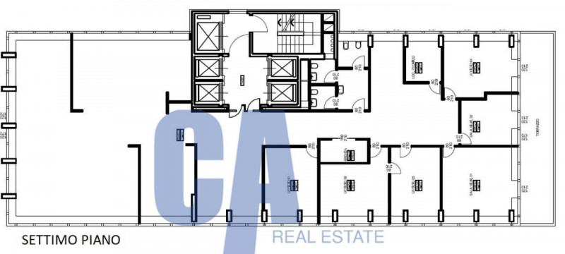 Immagine 15 di Ufficio in affitto  in VIA GIOVANNI GENTILE a Milano