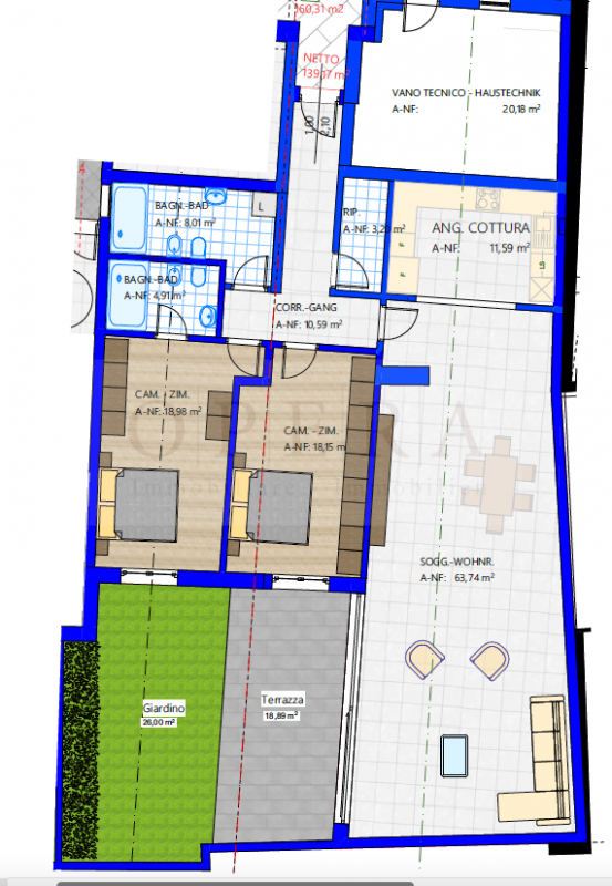 Immagine 3 di Appartamento in vendita  in Via Vintler a Bolzano
