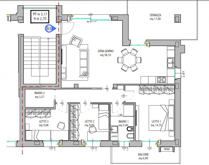 Immagine 10 di Appartamento in vendita  in Via Monte Ortigara a San Giovanni Lupatoto