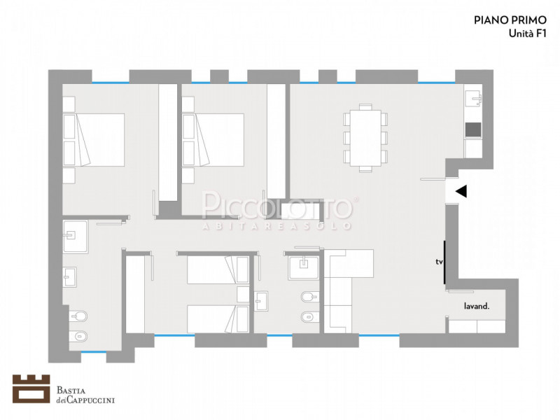 Immagine 15 di Appartamento in vendita  in Vicolo dei Cappuccini a Castelfranco Veneto