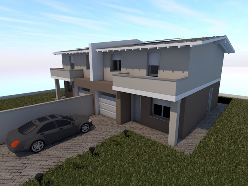 Immagine 1 di Casa bifamiliare in vendita  a Pegognaga