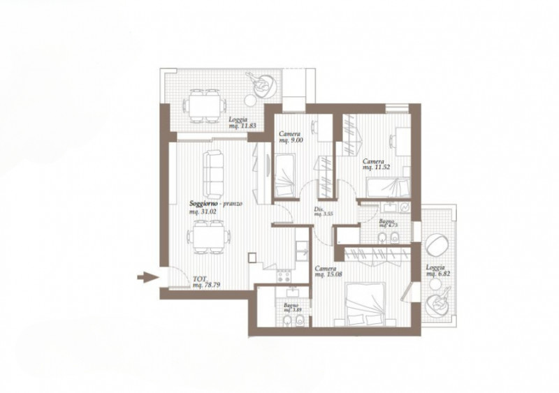 Immagine 16 di Appartamento in vendita  a Abano Terme