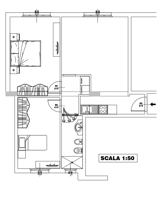 Immagine 23 di Appartamento in vendita  in Borgo Angelo Mazza n.2 a Parma