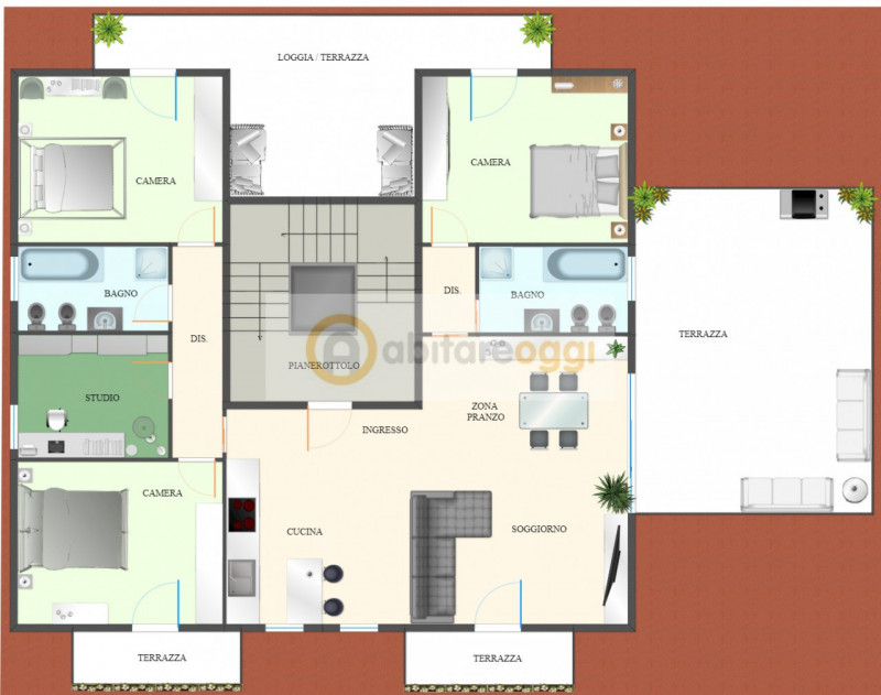 Immagine 13 di Attico in vendita  a Bassano Del Grappa