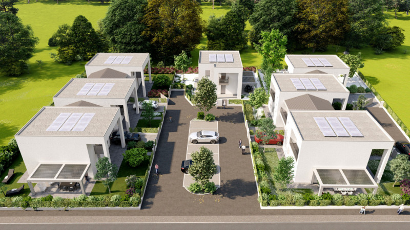 Immagine 2 di Villetta a schiera in vendita  a San Martino Di Lupari