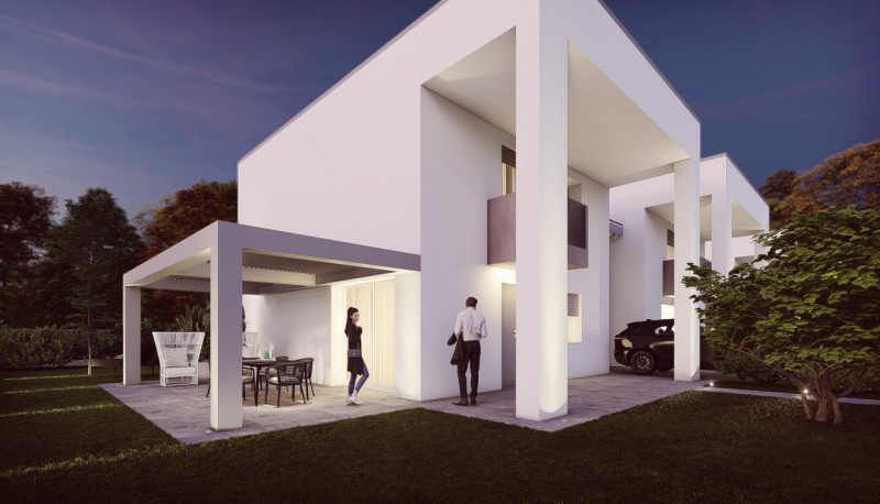 Immagine 14 di Villetta a schiera in vendita  a San Martino Di Lupari