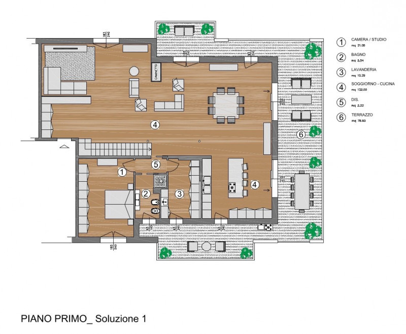 Immagine 5 di Attico in vendita  a Limena