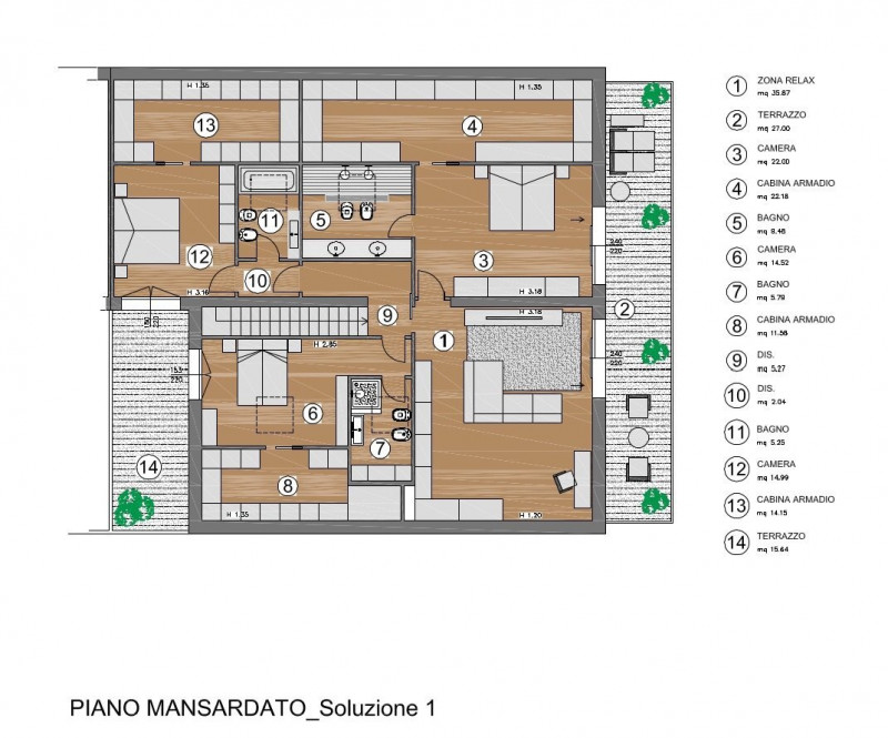 Immagine 7 di Attico in vendita  a Limena