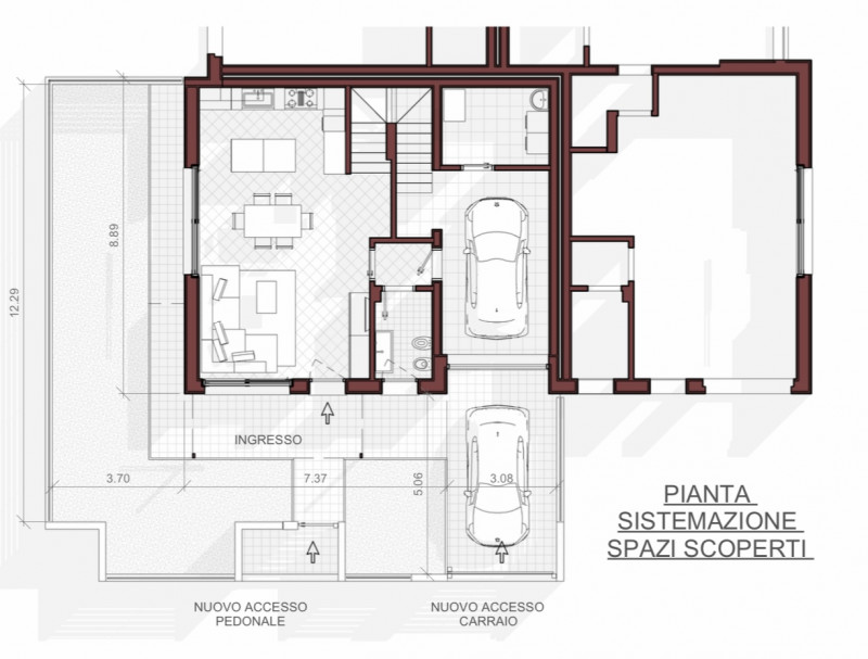Immagine 19 di Casa trifamiliare in vendita  in via di Bella a Montegrotto Terme