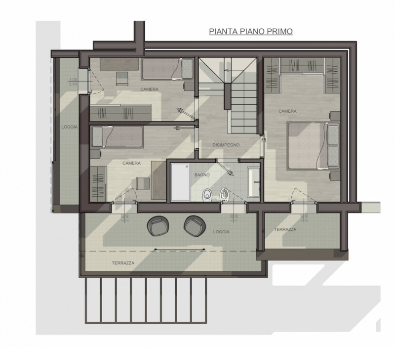 Immagine 38 di Casa trifamiliare in vendita  in via di Bella a Montegrotto Terme