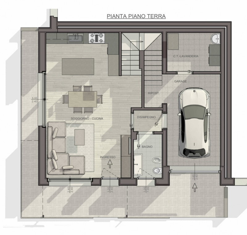Immagine 39 di Casa trifamiliare in vendita  in via di Bella a Montegrotto Terme