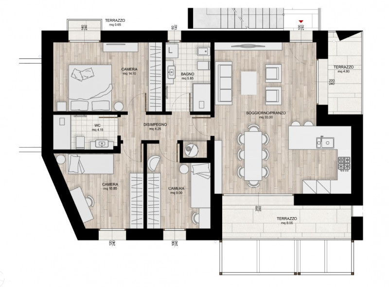 Immagine 13 di Appartamento in vendita  a Monastier Di Treviso