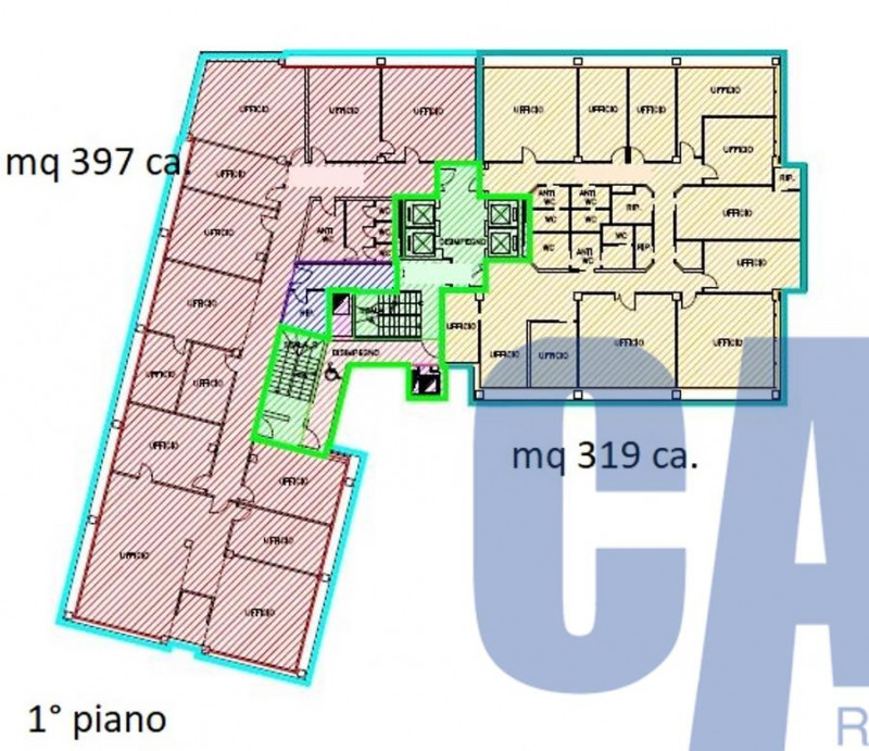 Immagine 14 di Ufficio in affitto  in VIA TONALE a Milano