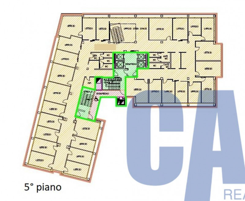 Immagine 14 di Ufficio in affitto  in VIA TONALE a Milano