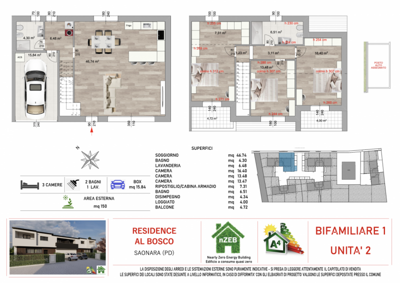 Immagine 33 di Casa bifamiliare in vendita  in Via C. A. Dalla Chiesa a Saonara