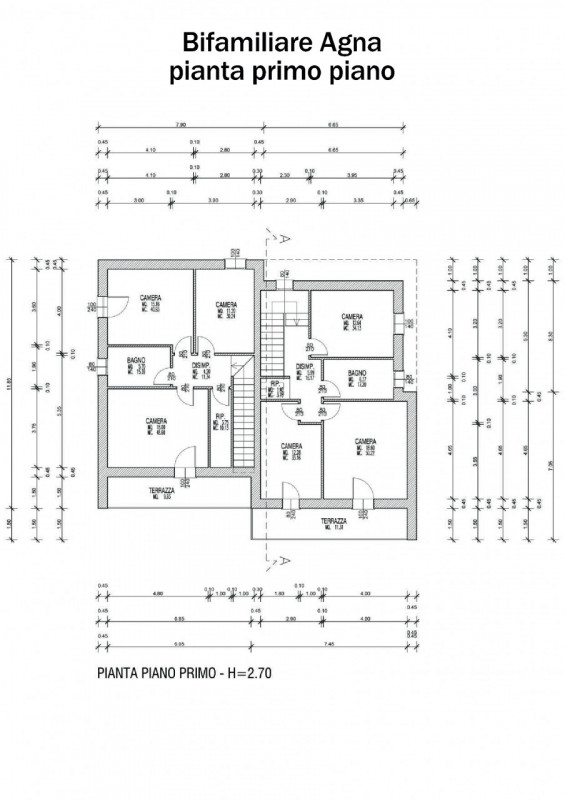 Immagine 5 di Casa bifamiliare in vendita  a Agna