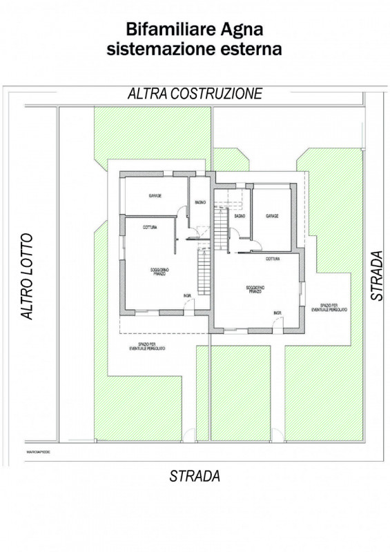 Immagine 6 di Casa bifamiliare in vendita  a Agna