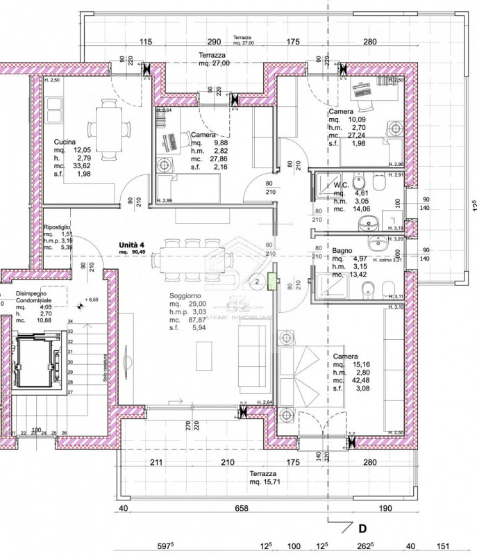 Immagine 27 di Appartamento in vendita  in via comino a Padova