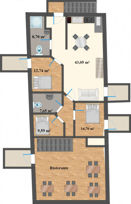 Immagine 8 di Attività commerciale in vendita  in veronza a Ville Di Fiemme
