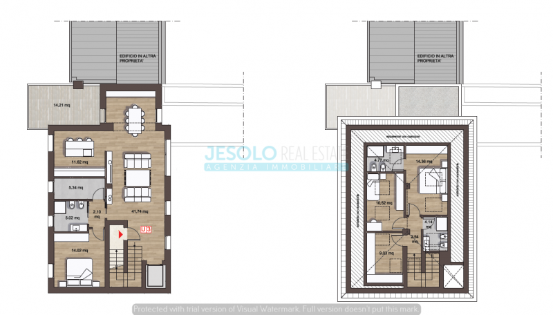 Immagine 5 di Attico in vendita  in Viale Monfenera a Treviso