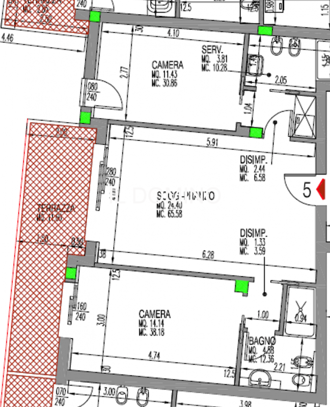 Immagine 48 di Appartamento in vendita  in Via Savonarola a Padova